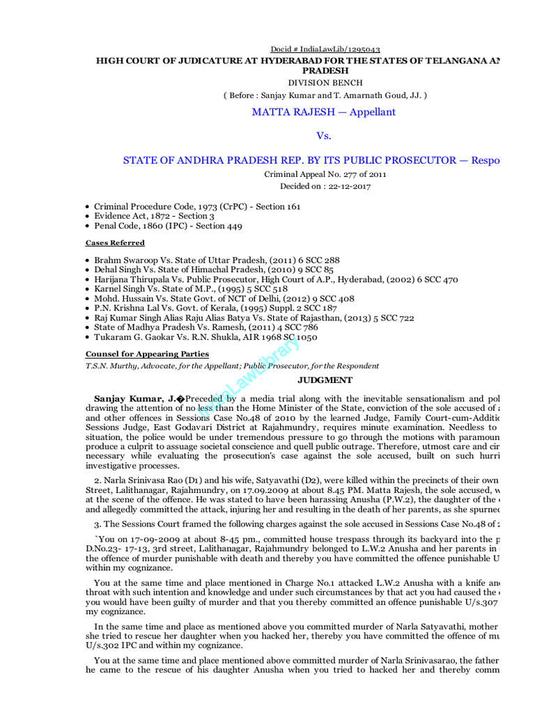Appeal on Double Murder Conviction | PDF | Acquittal | Common Law