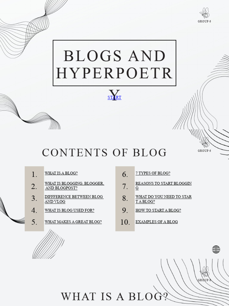 Blog and Hyperpoetry | Download Free PDF | Blog | Hyperlink