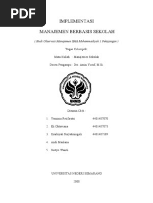 Laporan Observasi Manajemen Sekolah