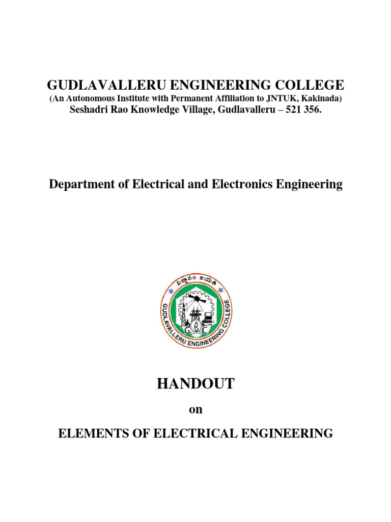 2 1 elements of electrical engineering pdf electric motor