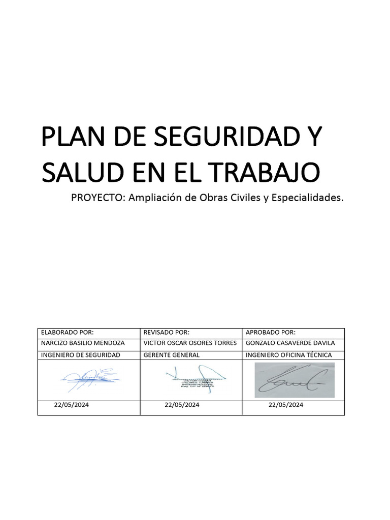 STG - SST - PL - 001 Plan de Seguridad y Salud en El Trabajo | PDF ...