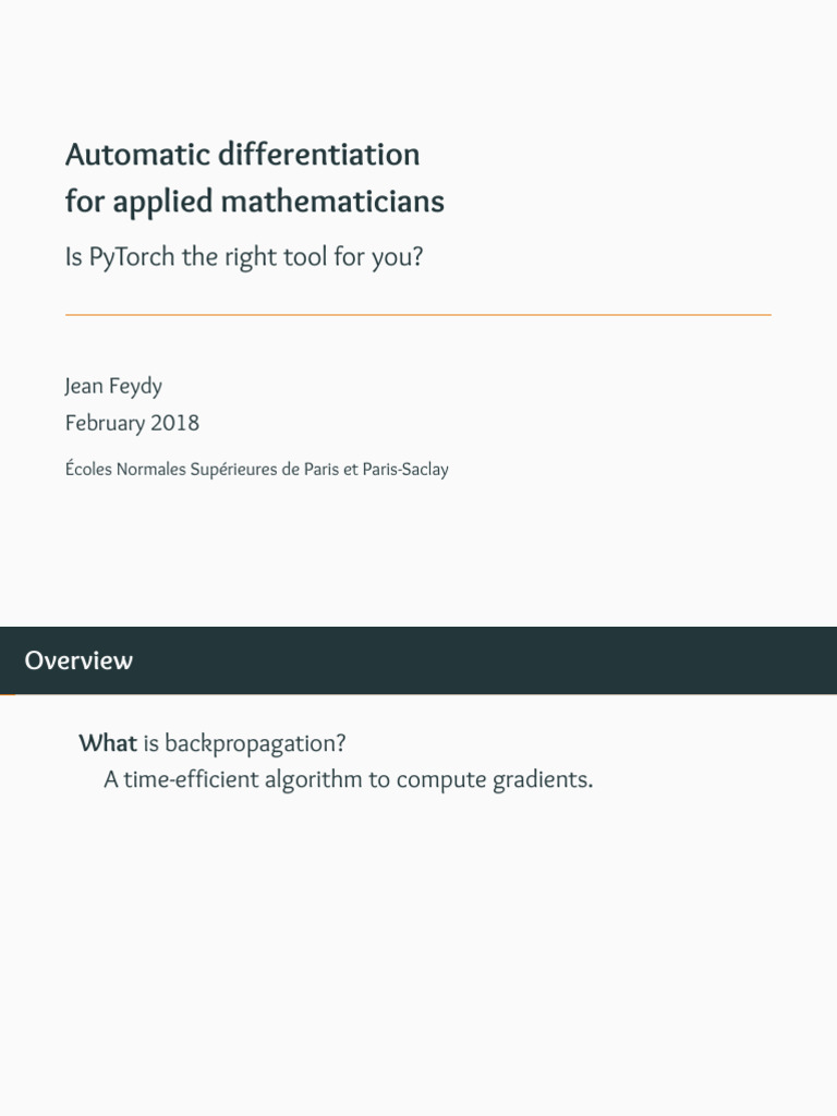 Automatic Differentiation with PyTorch | PDF | Wavelet | Applied ...