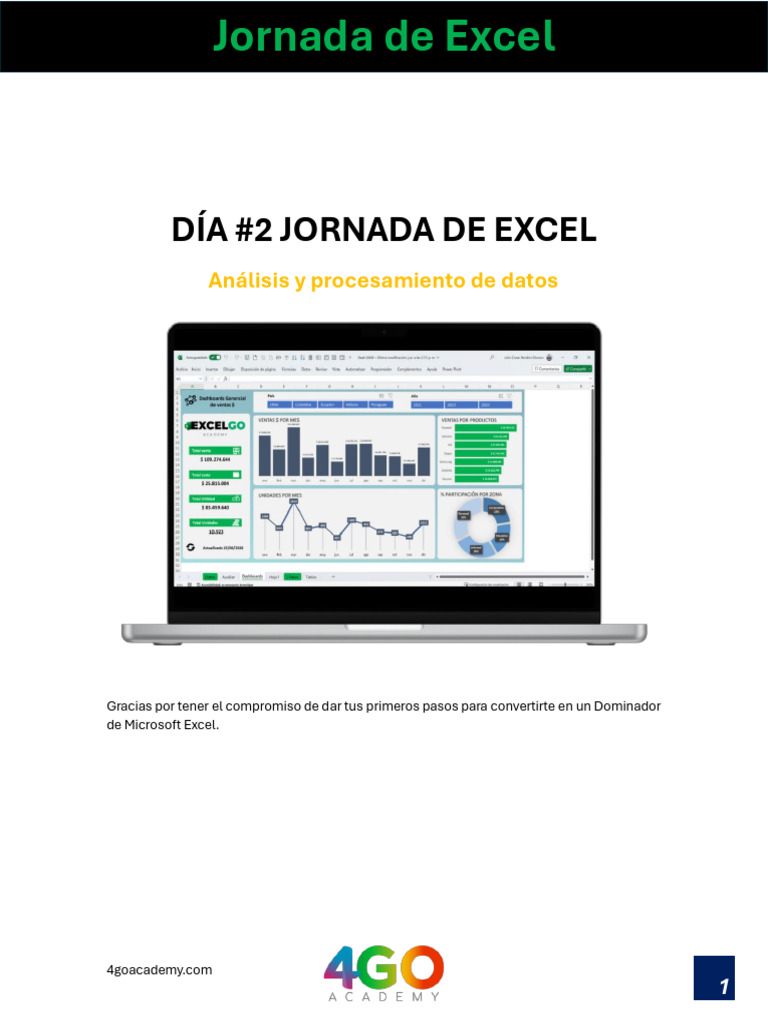 Jornada de Excel: Análisis de Datos | PDF | Microsoft Excel ...