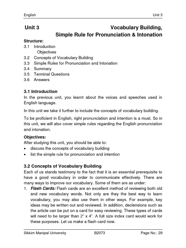 BIT103 SLM Library SLM - SLM - Unit 03 | PDF | Stress (Linguistics ...