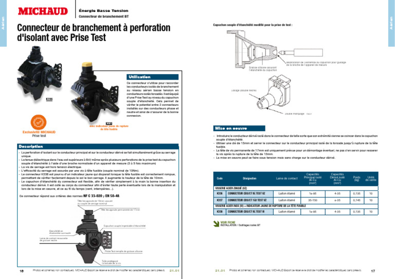 Sitemapcdatahttpsshudreferenzcomconnecteur Edf A Perforation D Isolant