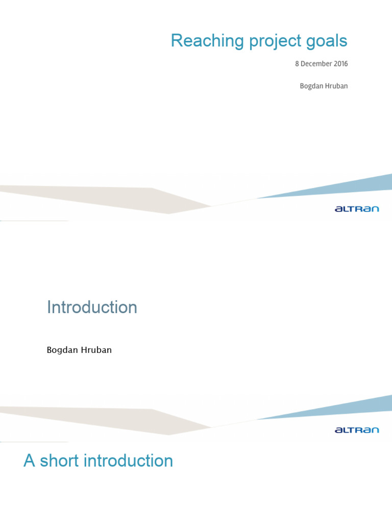 Reaching project goals | Download Free PDF | Project Management