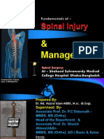 Fundamentals of – Spinal Injury & Management, And Spinal Surgery
