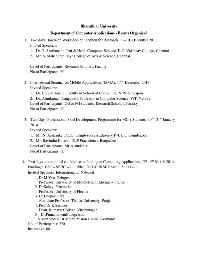 Comp App Events | PDF | Computing | Information Technology