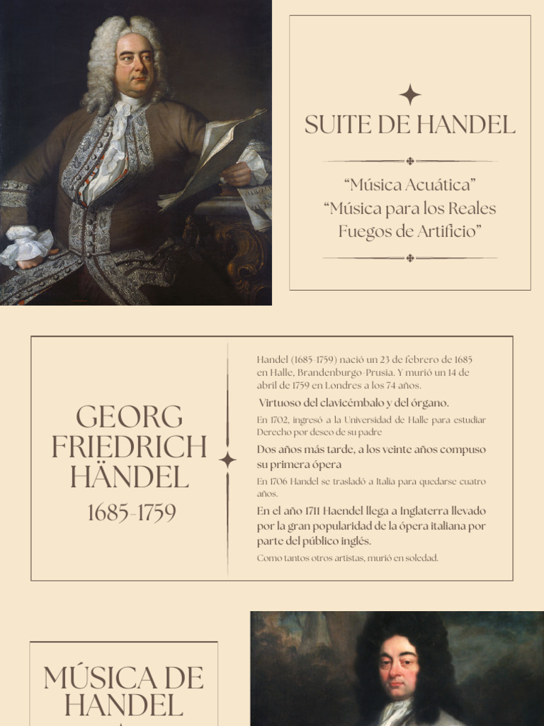 Música Acuática de Handel: Historia y Obras | PDF | George Frideric ...