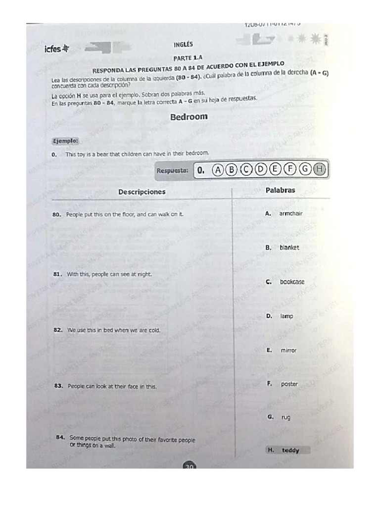 Prueba de Ingles Icfes 2023 | PDF