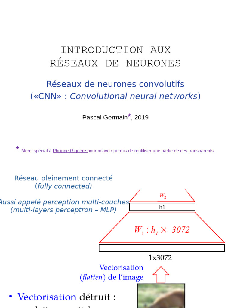 Introduction aux réseaux de neurones CNN | PDF | Algorithmes ...