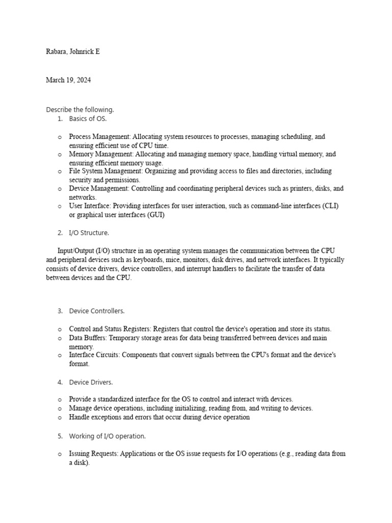 March 19 2024 os activity pdf operating system input output