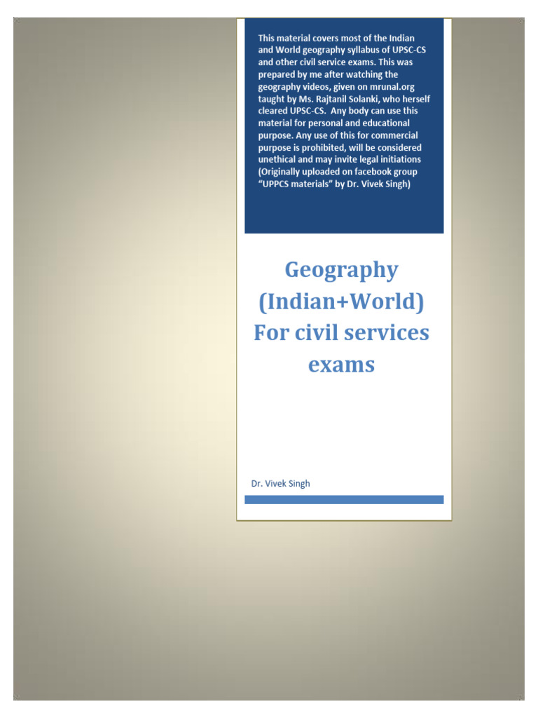 Rajtanil Solanki Geography Notes PDF | PDF | Facebook | Public ...