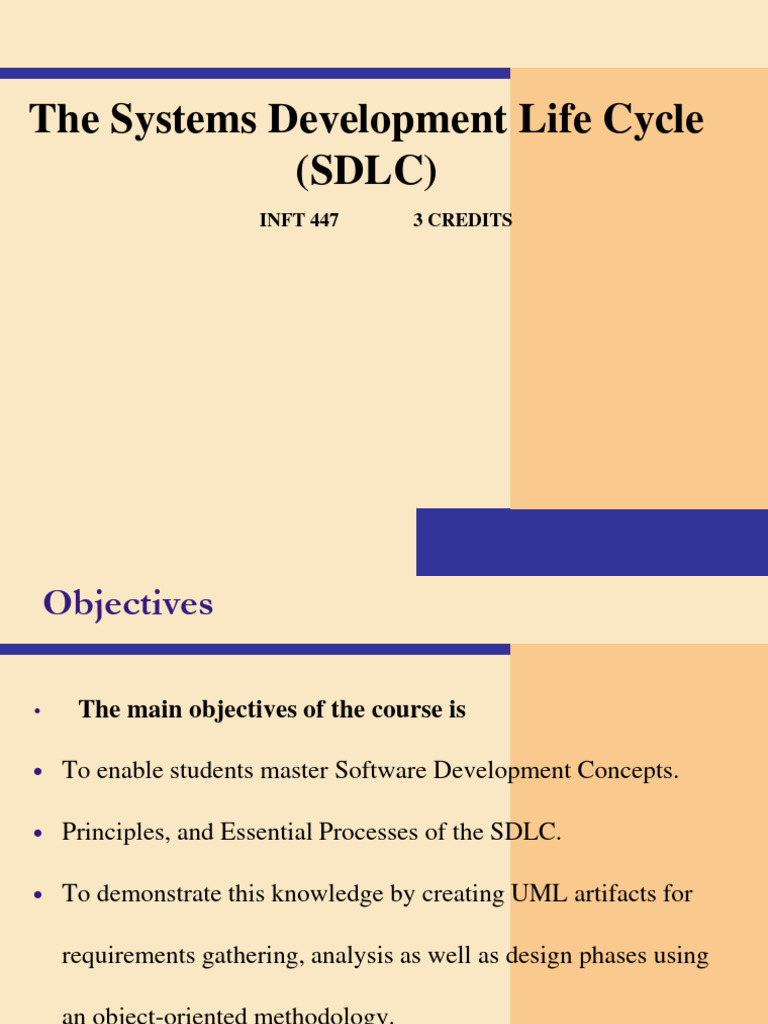 SOFTWARE DEVELOPMENT LIFE CYCLE - Lecture Notes - 1 | PDF | Software ...