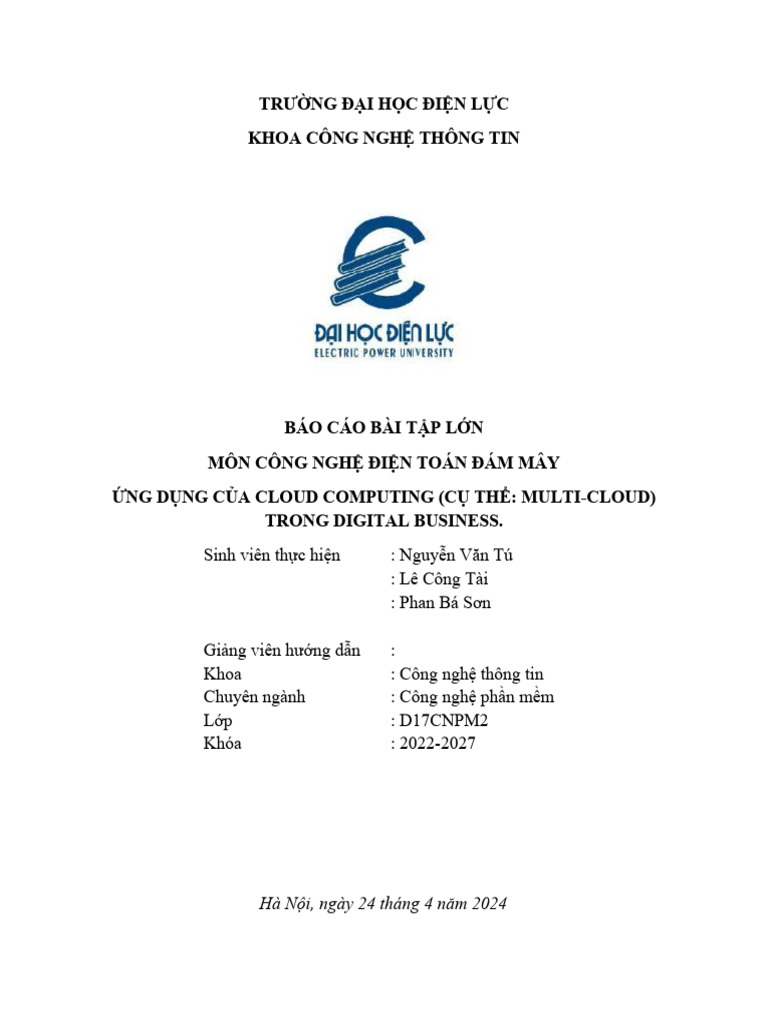 Bao Cao DTDM | PDF