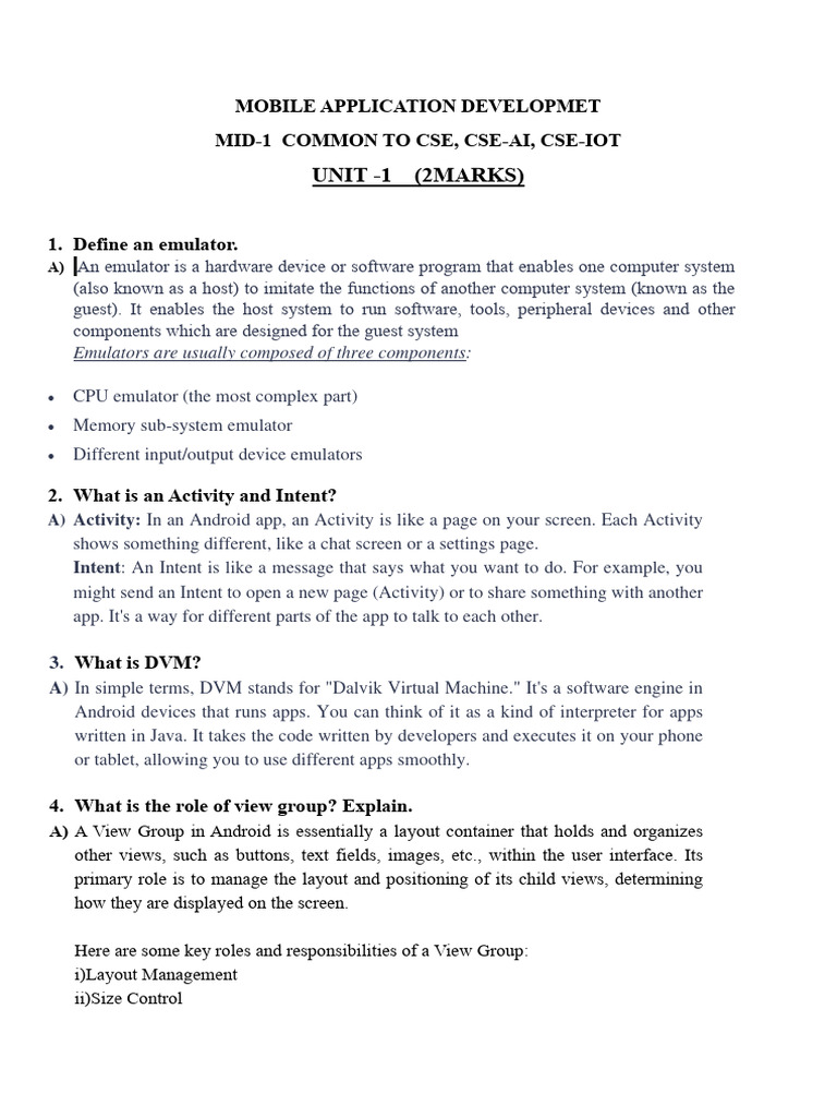 Mad Mid 1 2m Ans Download Free Pdf Emulator Mobile App