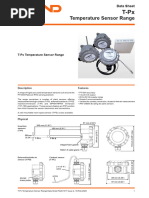 Thermistor Temperature Sensors Data Sheet | PDF | Duct (Flow) | Screw