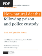 Non-Natural Deaths Following Prison and Police Custody 2 0