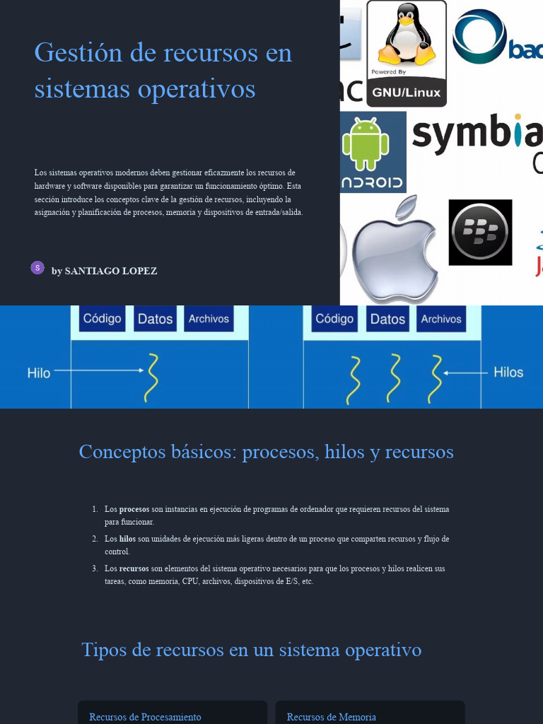 Introduccion A La Gestion de Recursos en Sistemas Operativos | PDF ...