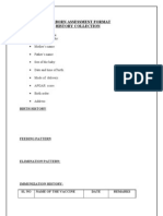 New Born Assessment Format History Collection