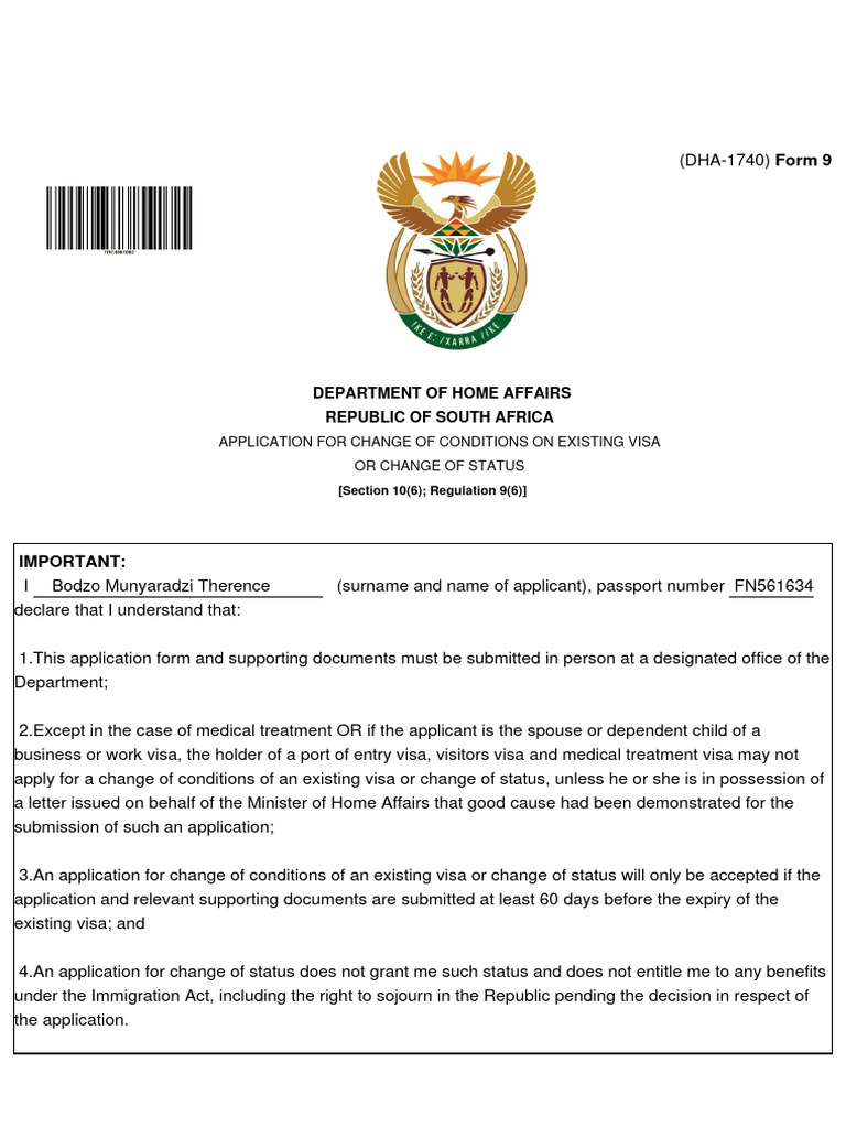 TRC4061062 Vaf | PDF | Travel Visa | Passport