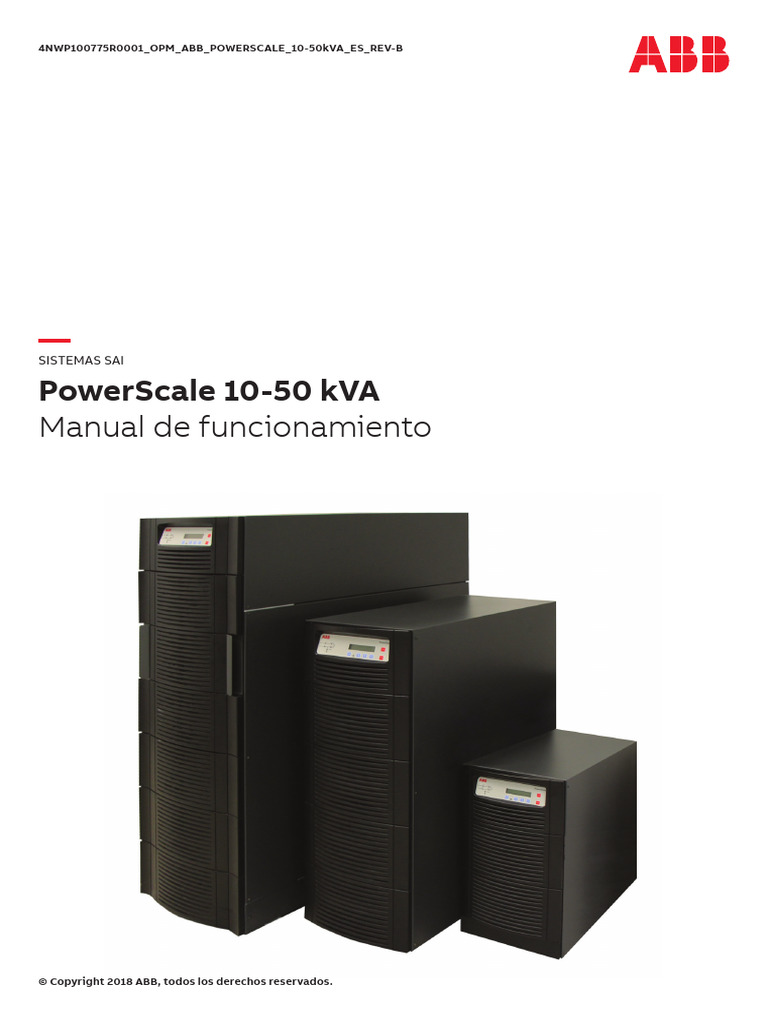 Manual ABB POWERSCALE 10-50kVA | PDF | Ingenieria Eléctrica | Energia ...