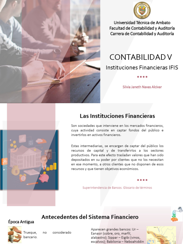 Contabilidad V Unidad 1 Pdf Bancos Dinero