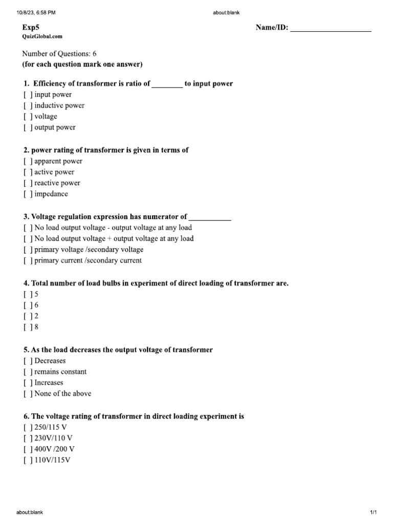 Exp 5 | PDF
