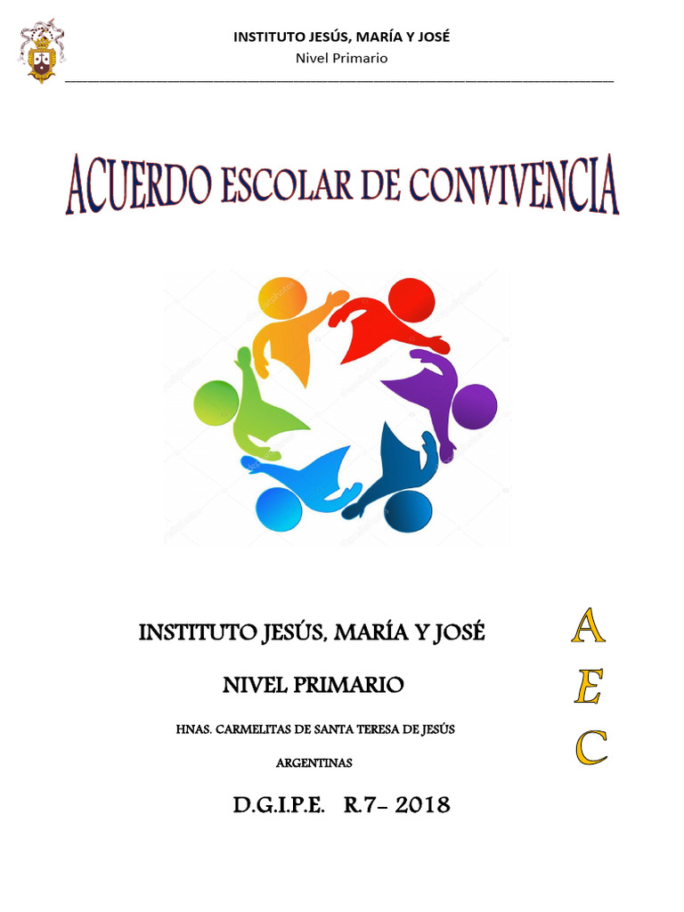 Acuerdo Escolar De Convivencia Pdf Educación De La Primera Infancia
