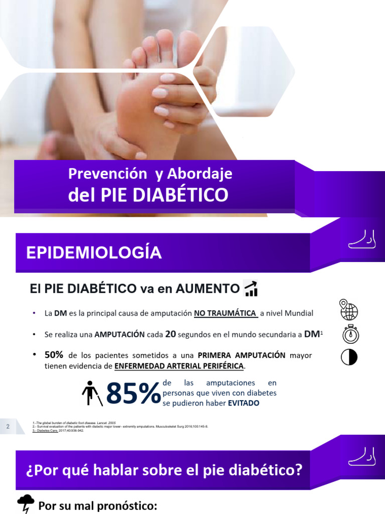 Manejo y Prevención del Pie Diabético | PDF | Diabetes | Enfermedades y ...