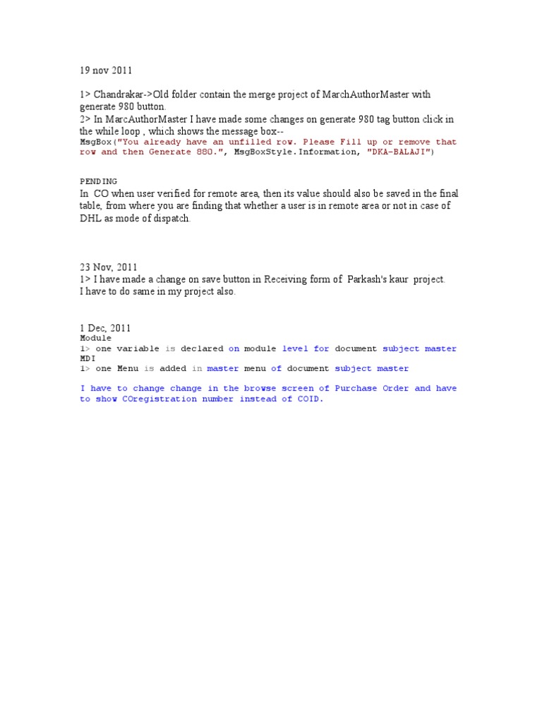 Daily Notes | PDF