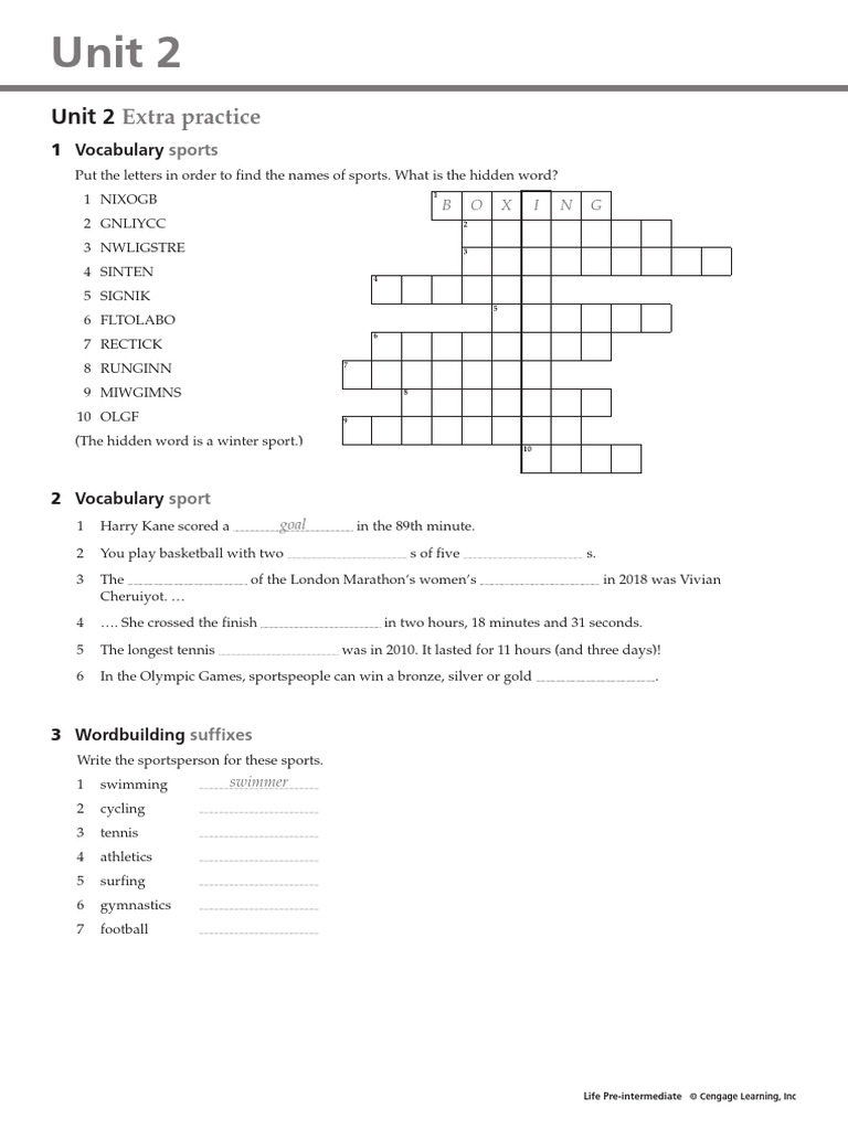 Pre-Int Unit2 Extra Practice Be | PDF | Linguistics | Language Families