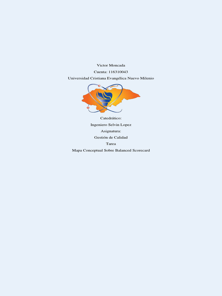 Mapa Conceptual del Balanced Scorecard | PDF | Business | Economias