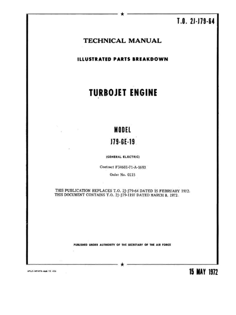 J79 ターボジェットエンジン 取扱説明書 石川島播磨重工業 ENGINE 珍品 ゼネラル・エレクトリック J79 - Wikipedia