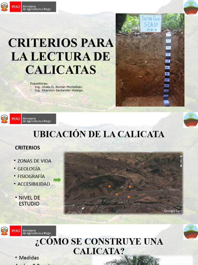 Criterios para Lectura de Calicatas | PDF | Grava | Arena