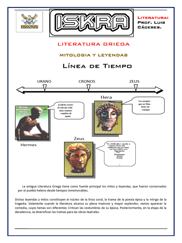 Mitos y Dioses de la Mitología Griega | PDF | Hera | Zeus