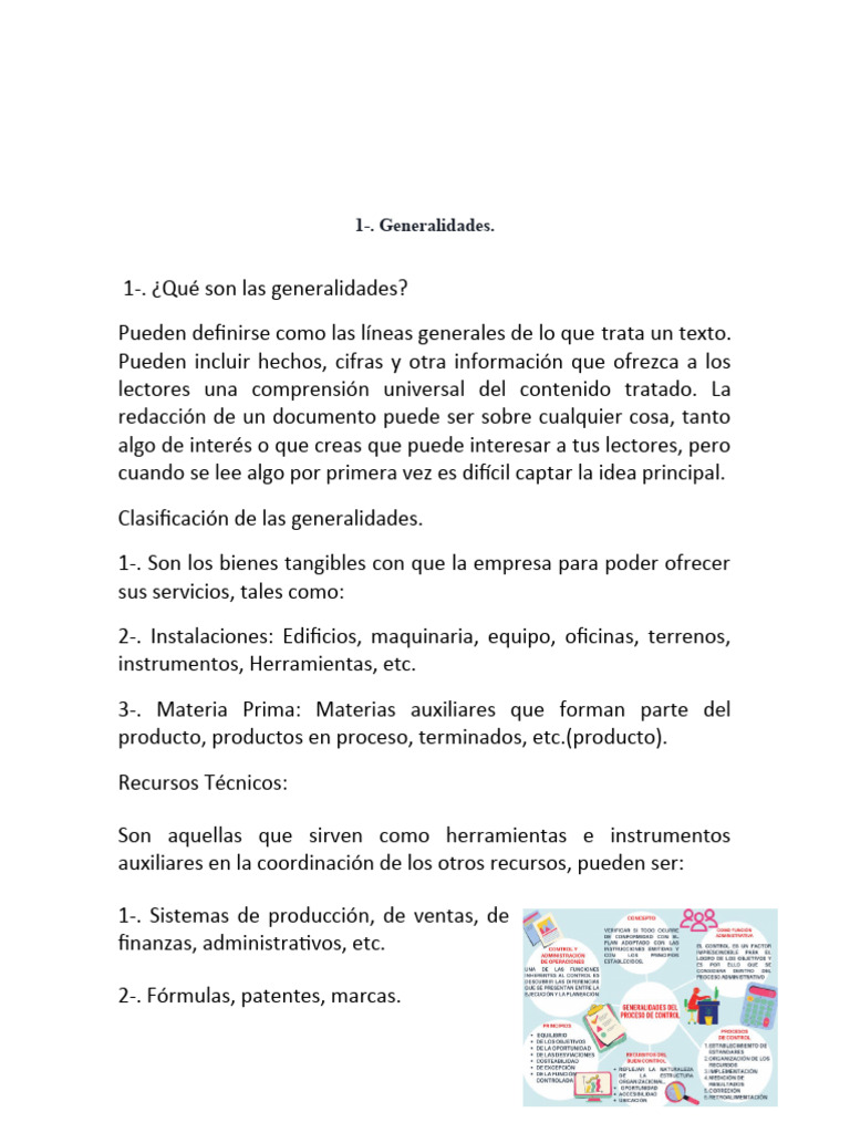 Generalidades y Teorías de Administración | PDF | Business | Gestión de ...