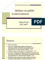 Guidelines for public works contracts