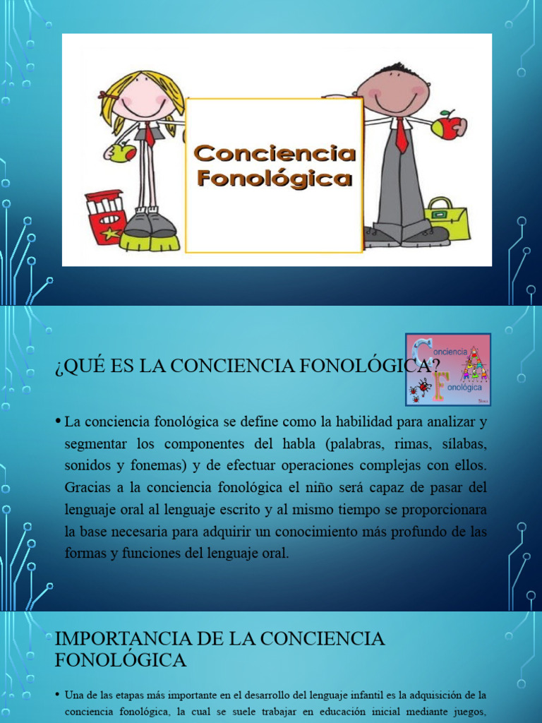 Importancia de la Conciencia Fonológica | PDF | Crecimiento personal y ...