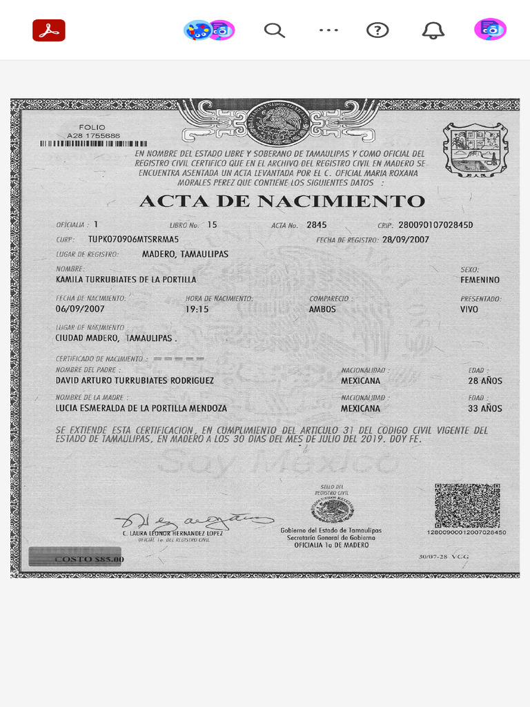 Acta de Nac Kamila - PDF (Review) - Adobe Cloud Storage | PDF