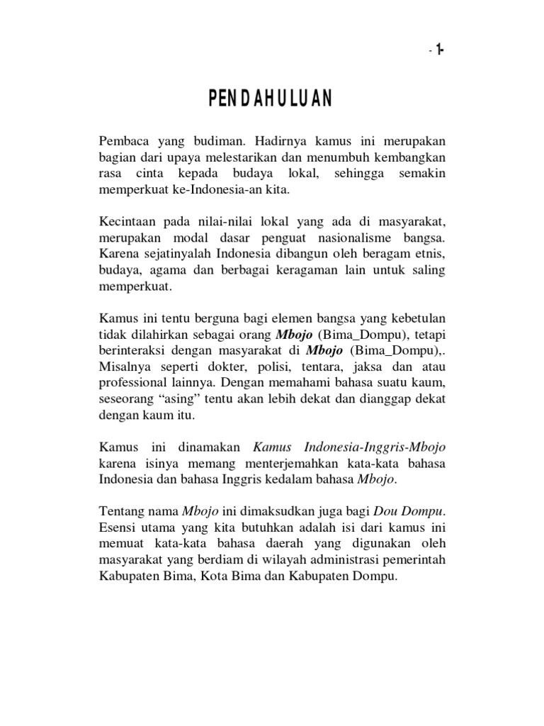 KAMUS Indonesia Inggris Mbojo By Khaerul Muslim KAMUS Indonesia Inggris Mbojo By Khaerul Muslim