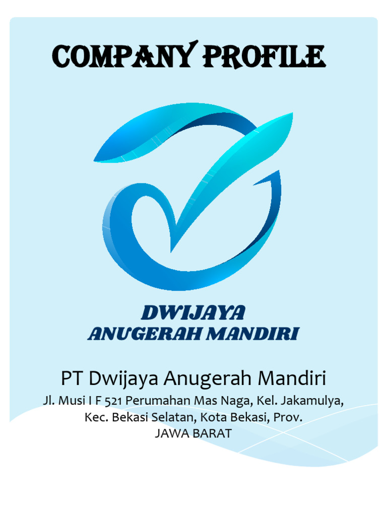 Company Profil PT. Dwijaya Anugerah Mandiri | PDF