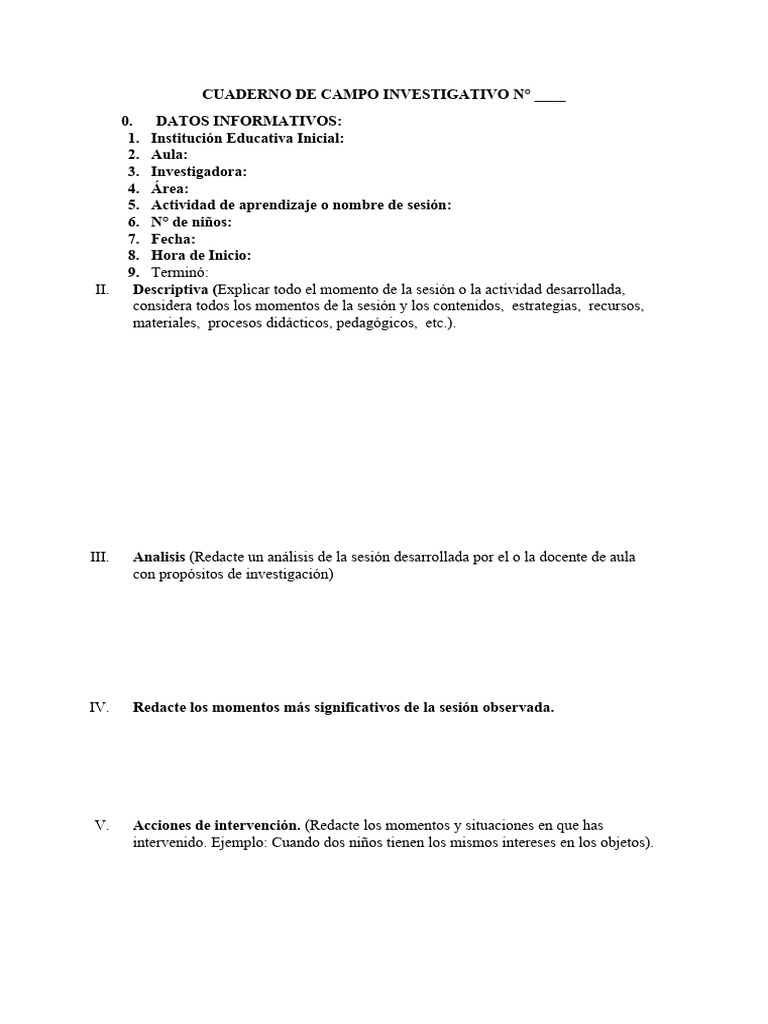 Cuaderno de Campo | PDF | Crecimiento personal y profesional | Ciencia ...