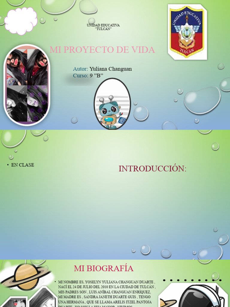 Mi Proyecto de Vida | PDF | Cocina, comidas y vino | Relaciones ...