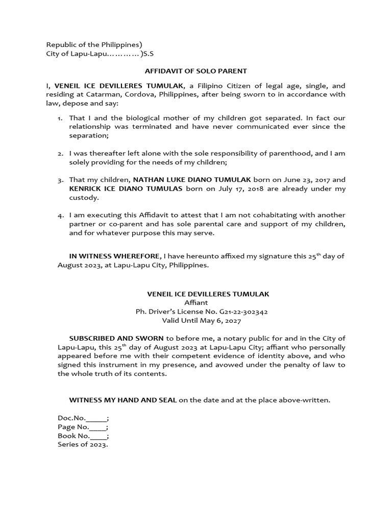 Solo Parent Single 1 | PDF | Social Science | Law