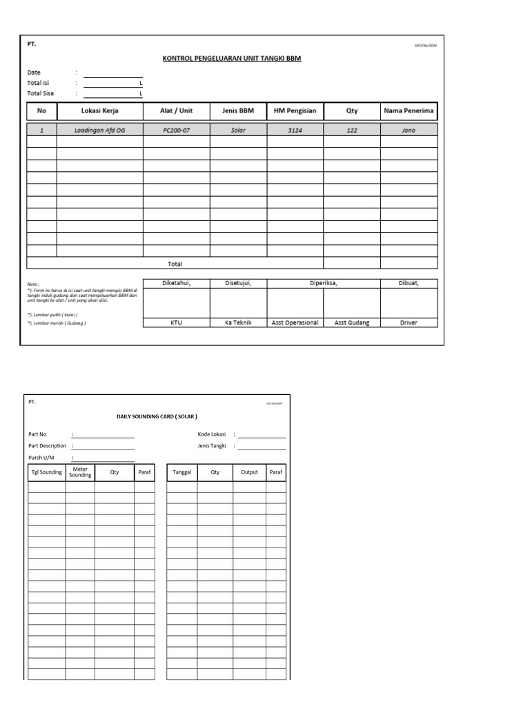 Form BBM | PDF