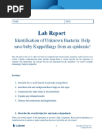 Touchstone 2 Lab Report - Homeostatic Control | PDF | Homeostasis | Biology
