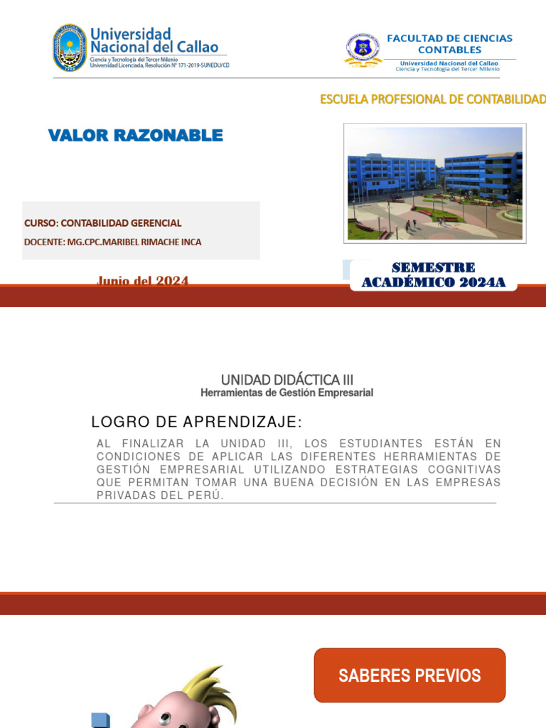 Semana 9 y 10 Valor Razonable | PDF | normas internacionales de ...