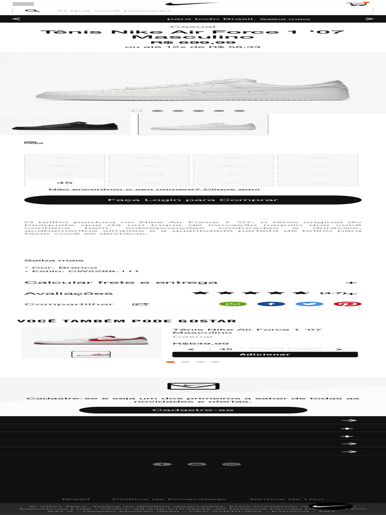 T nis nike air force 1 07 masculino pdf