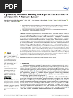 Korakakis Et Al - Treinamento, Métodos - 2023